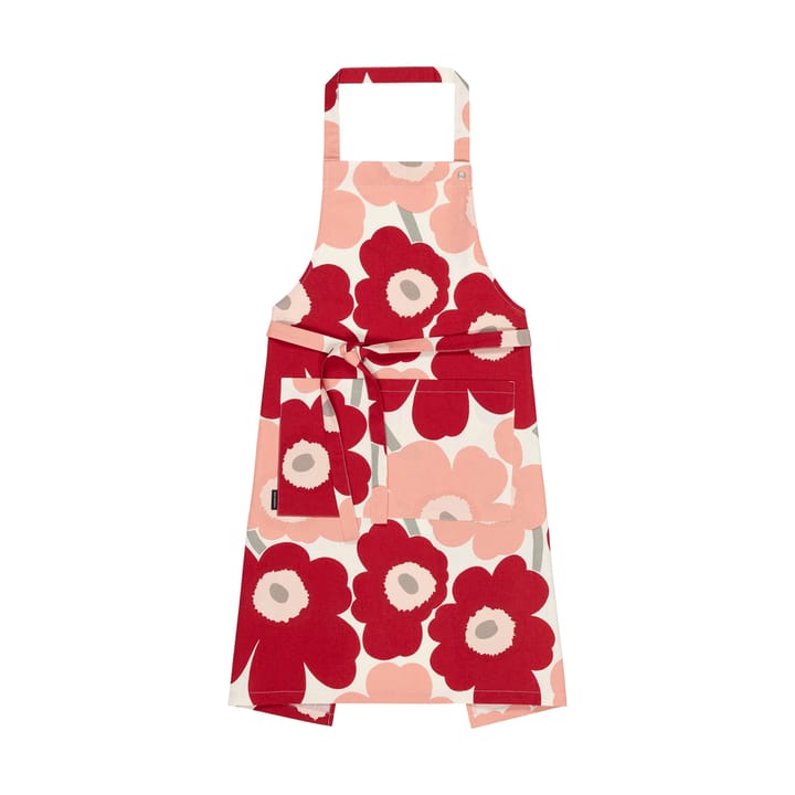 Pieni Unikko forklæde - Cotton-dark cherry-rosa - Marimekko