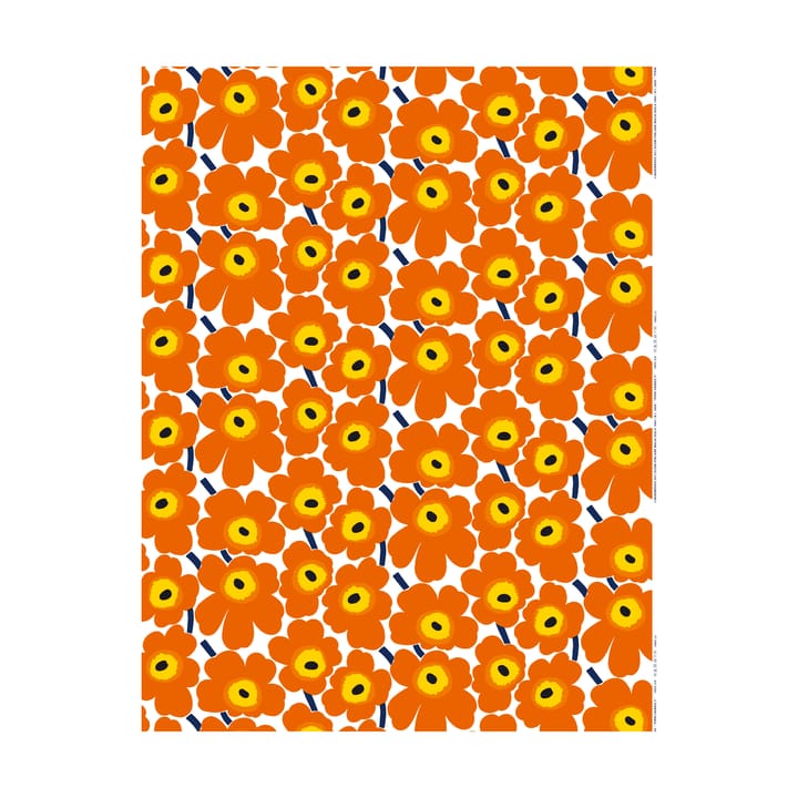 Pieni Unikko stof bomuld - Orange - Marimekko