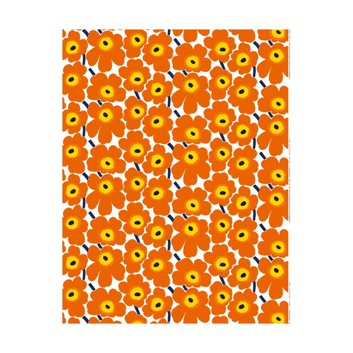 Pieni Unikko voksdug - Orange - Marimekko