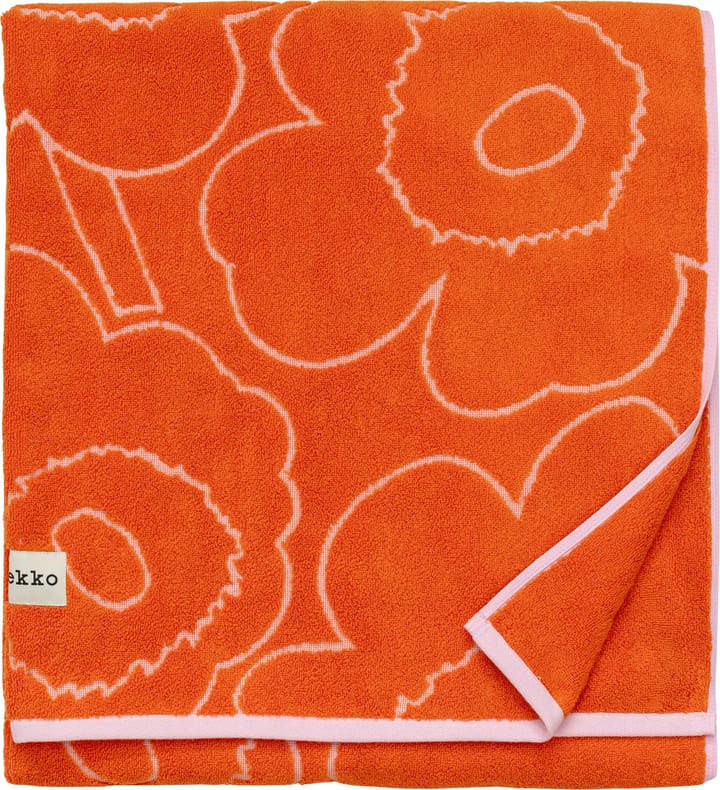 Piirto Unikko badhåndklæde 100x160 cm - Burnt orange-pink - Marimekko