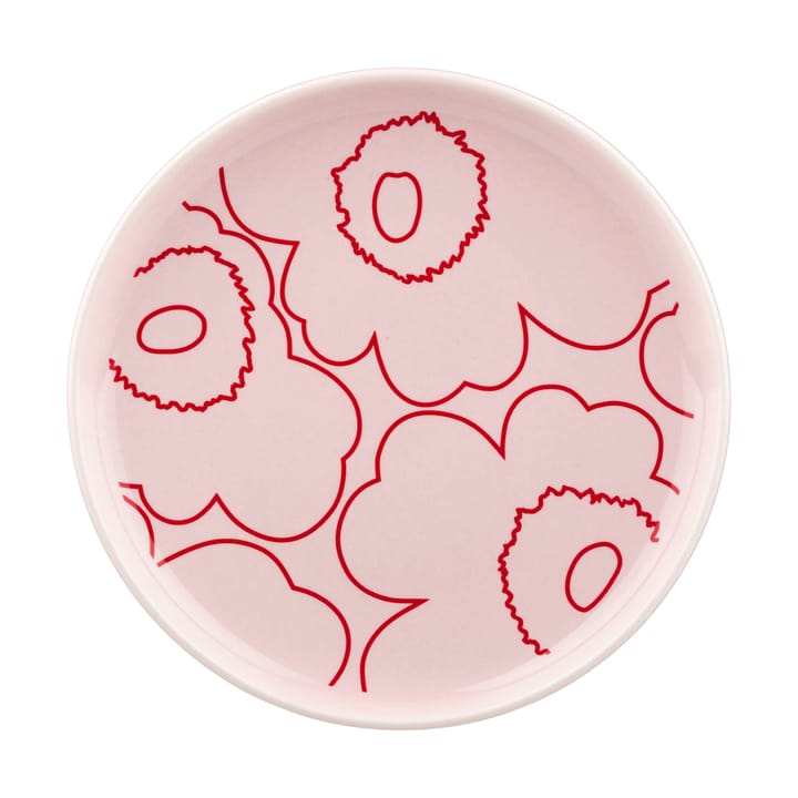 Piirto Unikko Oiva tallerken Ø13,5 cm - Pink - Marimekko