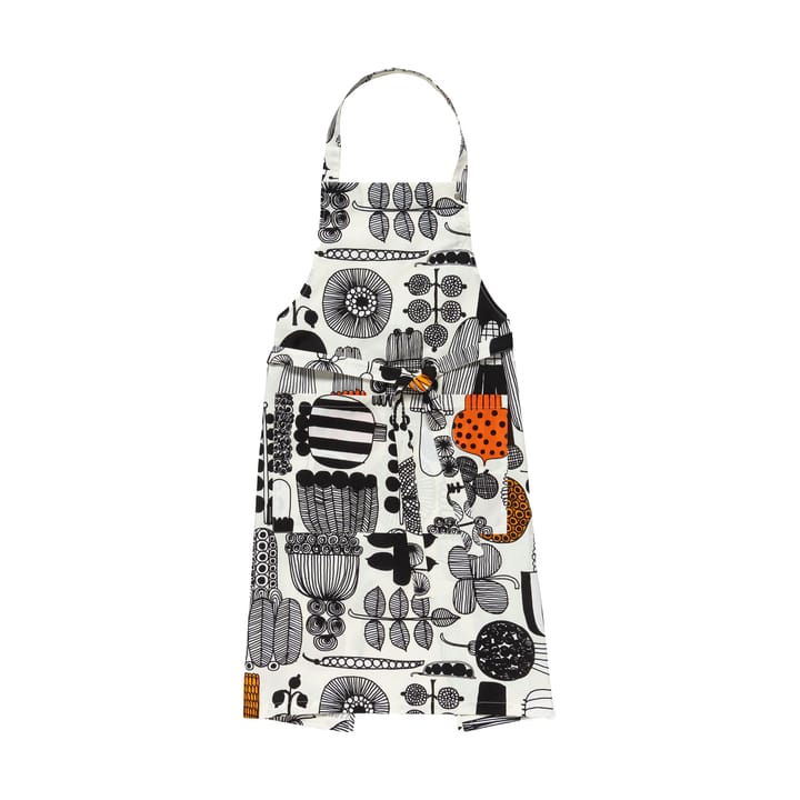 Puutarhurin parhaat forklæde - White-black-orange - Marimekko