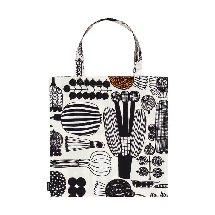 Puutarhurin parhaat taske 44x43 cm. - White-black-orange - Marimekko