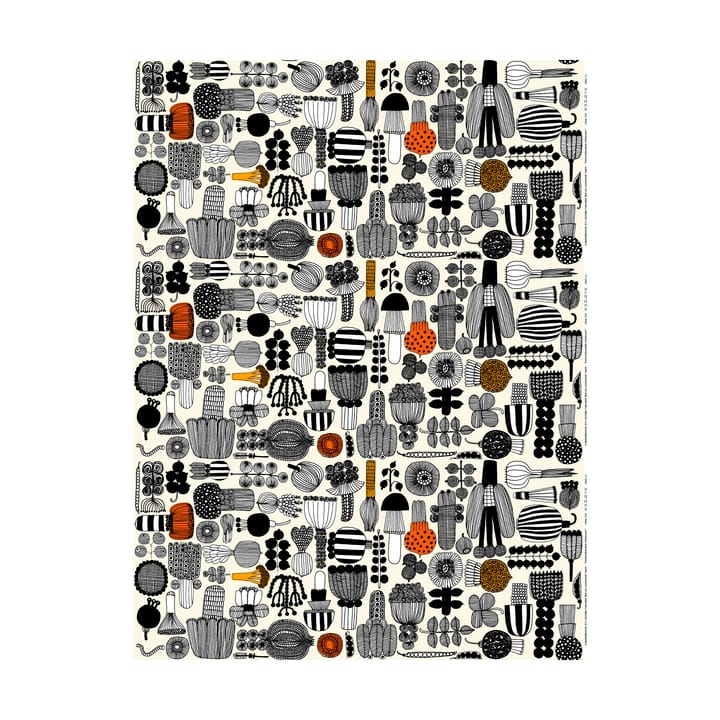 Puutarhurin Parhaat voksdug - White-black-orange - Marimekko