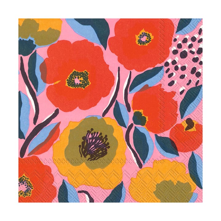 Rosarium servietter 33x33 cm 20-pak - Rose - Marimekko