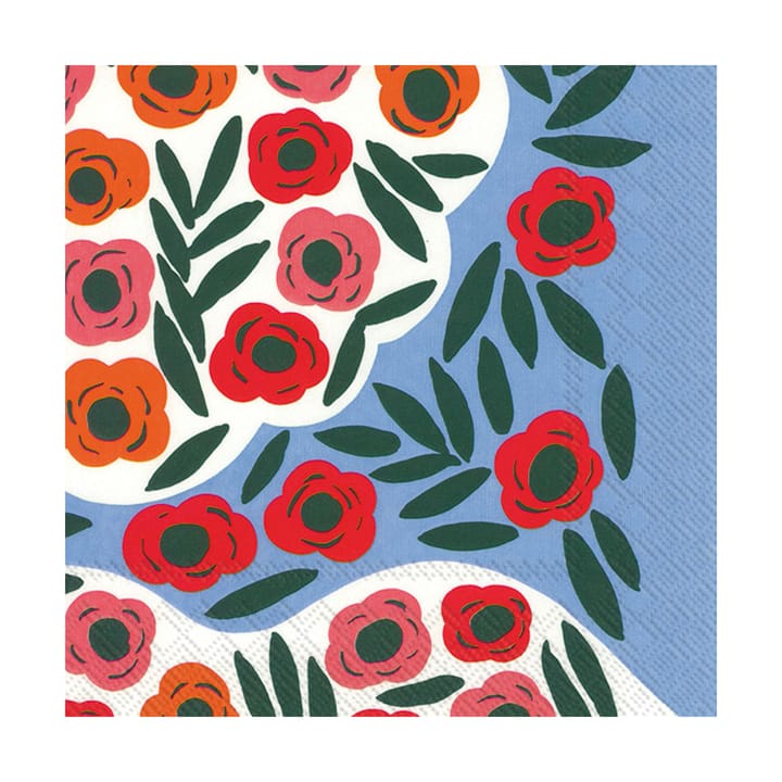 Ruukku serviet 33x33 cm 20-pak - Blue - Marimekko