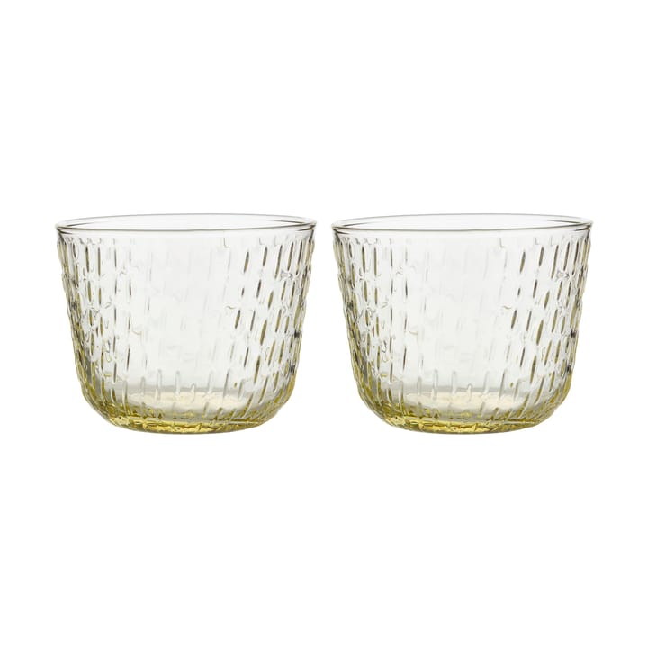 Syksy drikkeglas 2 dl 2-pak - Pale yellow - Marimekko