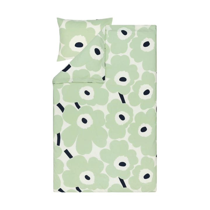 Unikko dynebetræk 150x210 cm, Off white-sage-dark blue Marimekko