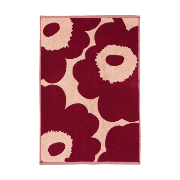 Unikko håndklæde 50x70 cm, Pink-dark cherry Marimekko