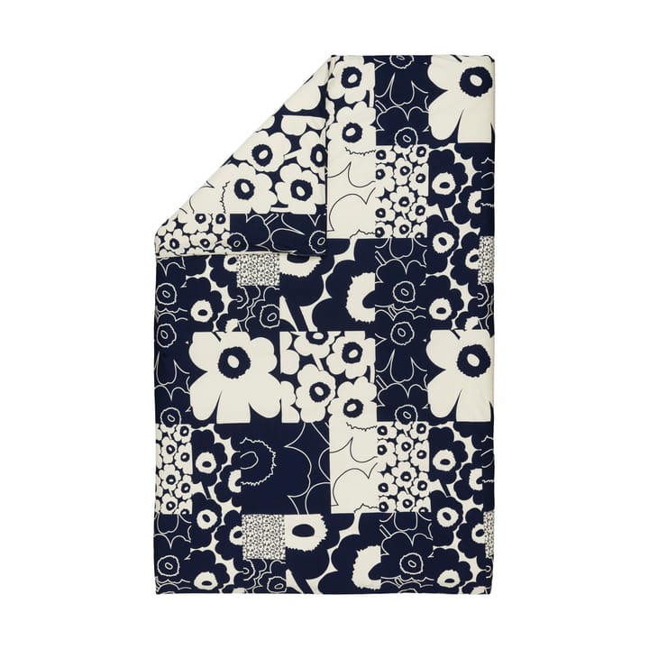 Unikko kollaasi dynebetræk 150x210 cm, Off-white-dark blue Marimekko