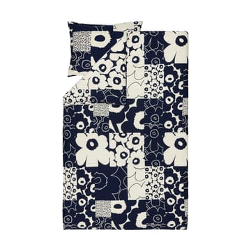 Unikko kollaasi dynebetræk 150x210 cm - Off-white-dark blue - Marimekko