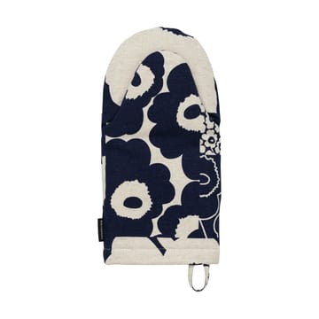 Unikko kollaasi grydehandske - Linen-dark navy - Marimekko