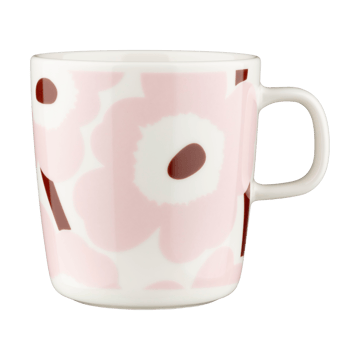 Unikko krus 40 cl - White-light pink-chestnut - Marimekko