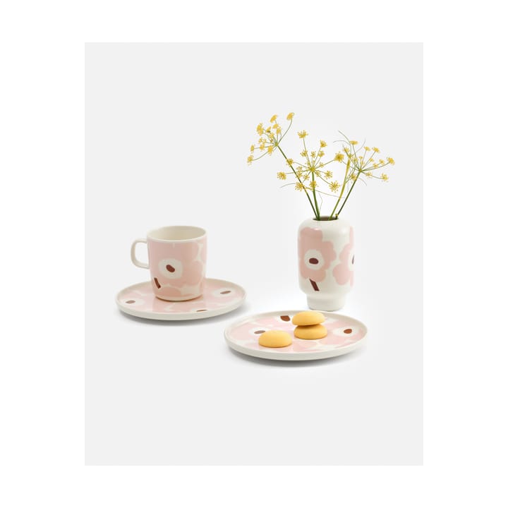 Unikko krus 40 cl, White-light pink-chestnut Marimekko