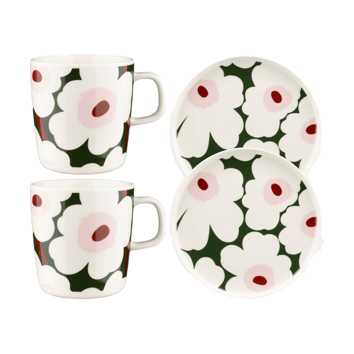 Unikko morgenmadssæt - Grøn - Marimekko