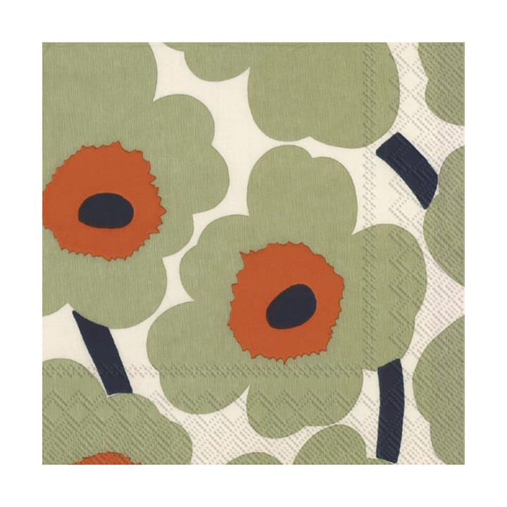 Unikko servietter 33x33 cm 20-pak - Cream-orange - Marimekko