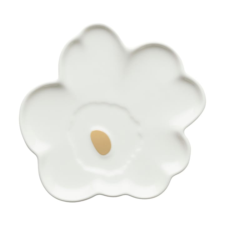 Unikko Shape fad 20 cm - White-gold - Marimekko