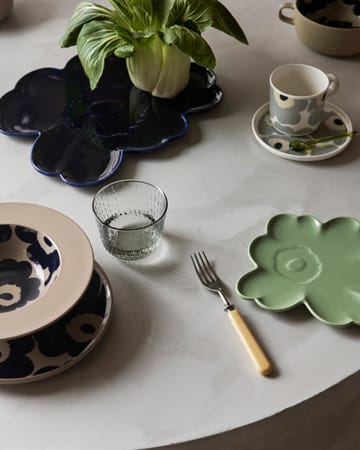 Unikko tallerken Ø13,5 cm - White-light grey-sand-dark blue - Marimekko