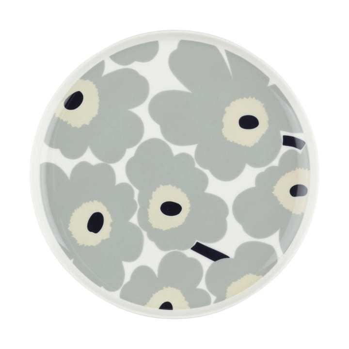 Unikko tallerken Ø25 cm - White-light grey-sand-dark blue - Marimekko