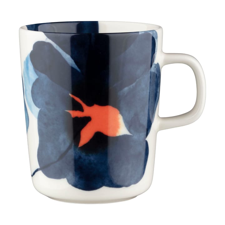 Valssi krus 25 cl - White-dark blue-orange - Marimekko