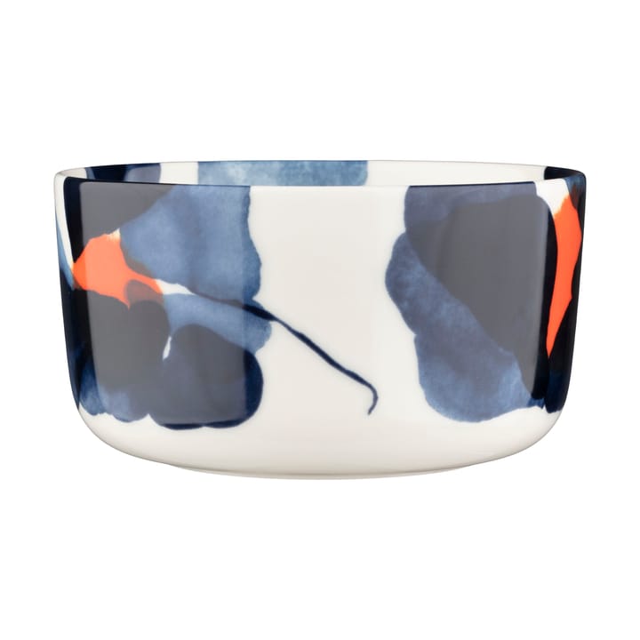 Valssi skål 5 dl - White-dark blue-orange - Marimekko