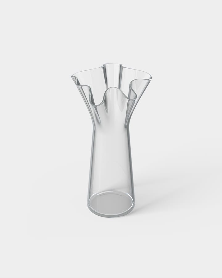 Trippy vase, Klart glas Massproductions