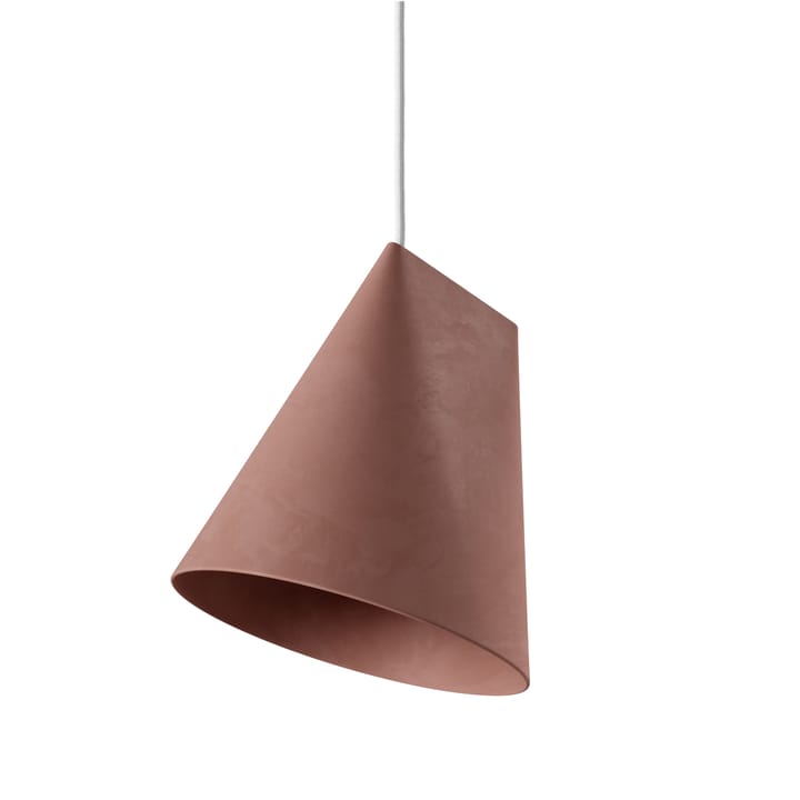 Loftslampe keramik 23x23,5 cm - Terra Cotta/Wood - MOEBE