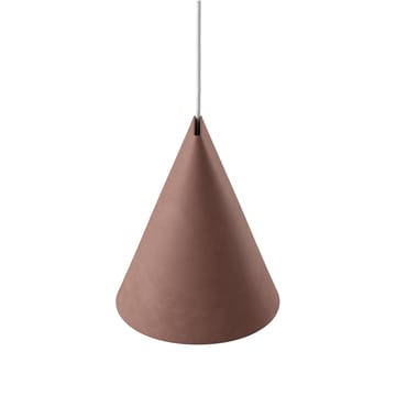 Loftslampe keramik 23x23,5 cm - Terra Cotta/Wood - MOEBE