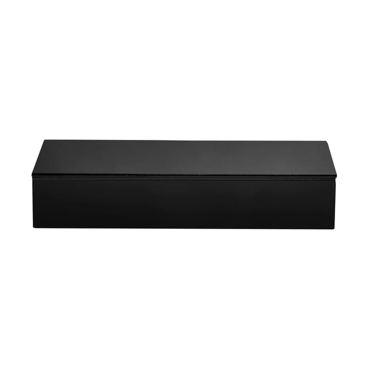 Lux lakeret opbevaringsboks 38x19x7 cm - Black - Mojoo