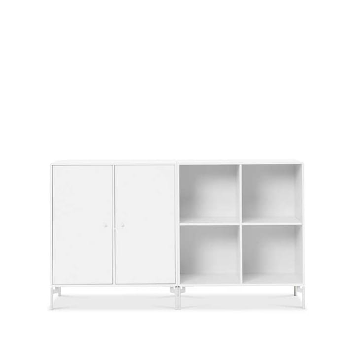 Pair sideboard - new white 101, hvidlakerede ben - Montana