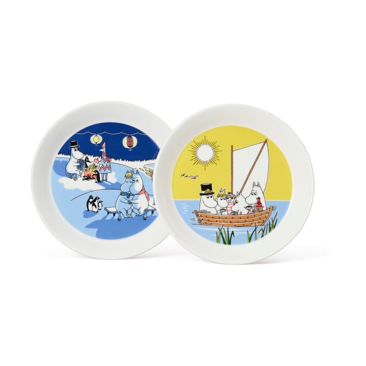 Moomin plate Bonfire & Sailing 2 parts - 19 cm - Moomin Arabia