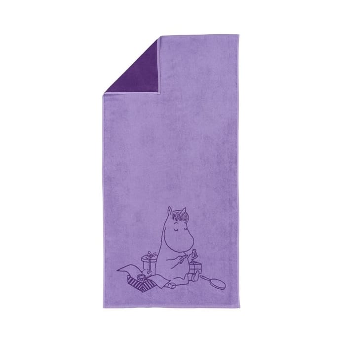 Mumi badehåndklæde 70x140 cm - Snorkfrøkenen violet - Moomin Arabia