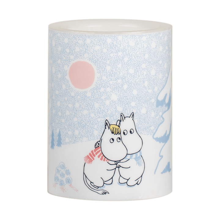 Moomin bloklys LED 10 cm - Let it snow - Muurla