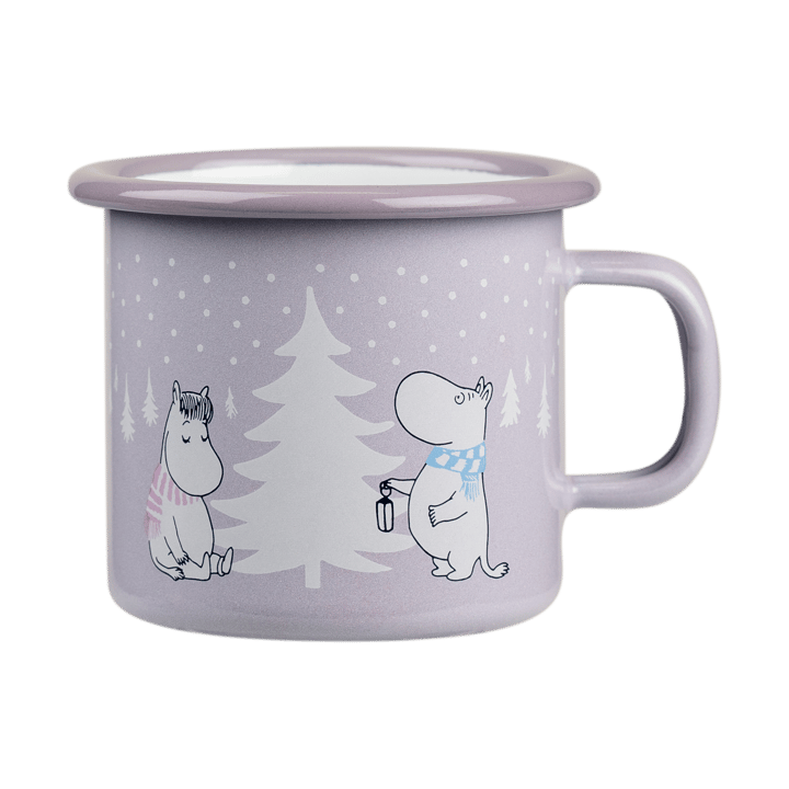 Moomin emaljekrus 25 cl - Snowfall - Muurla