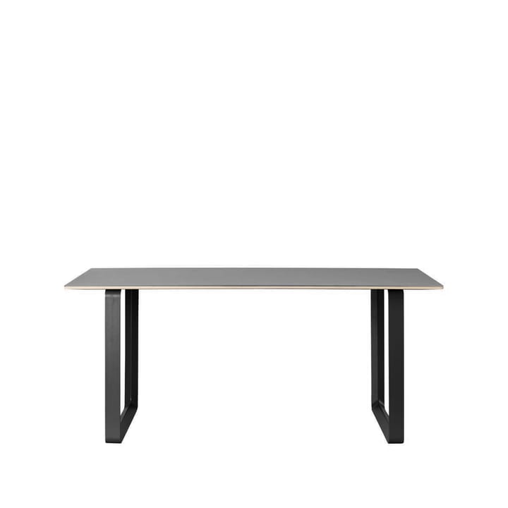 70/70 spisebord 170x85 cm - Black linoleum/Plywood/Black - Muuto