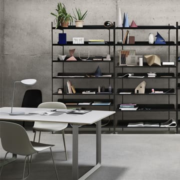 70/70 spisebord 170x85 cm - Black linoleum/Plywood/Black - Muuto