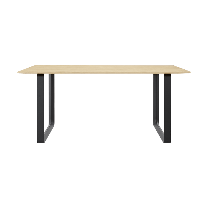 70/70 spisebord 170x85 cm - Solid Smoked Oak/Black - Muuto