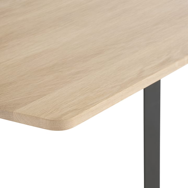 70/70 spisebord 170x85 cm - Solid Smoked Oak/Black - Muuto