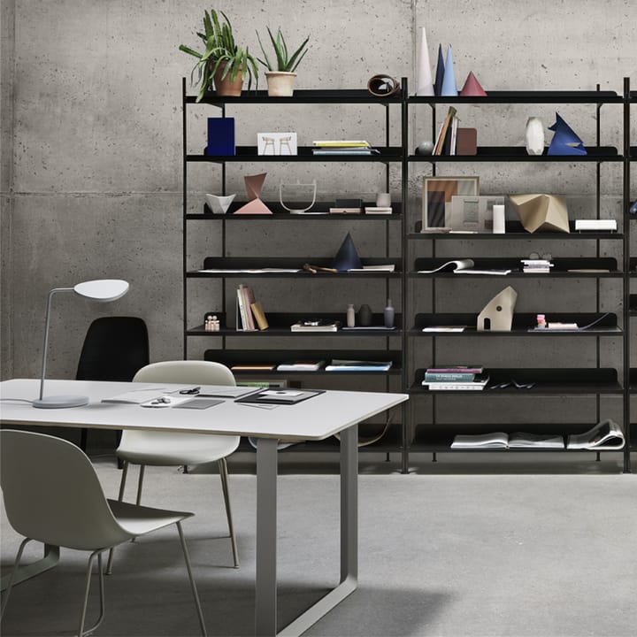 70/70 spisebord 170x85 cm - Solid Smoked Oak/Grey - Muuto