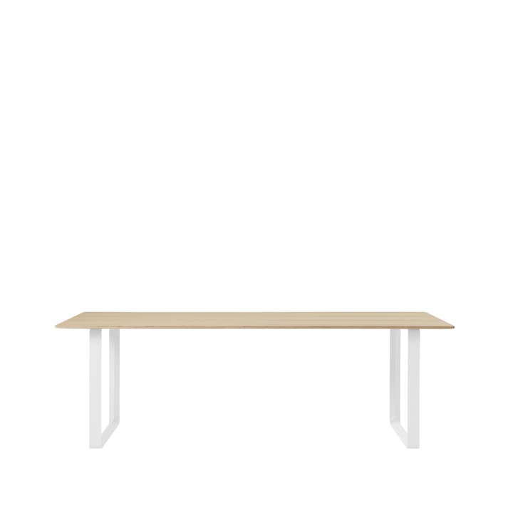 70/70 spisebord 225x90 cm - Oak veneer/Plywood/White - Muuto