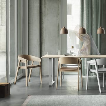 70/70 spisebord 225x90 cm - Solid oak/Grey - Muuto