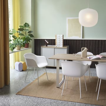 70/70 spisebord 225x90 cm - Solid oak/Grey - Muuto