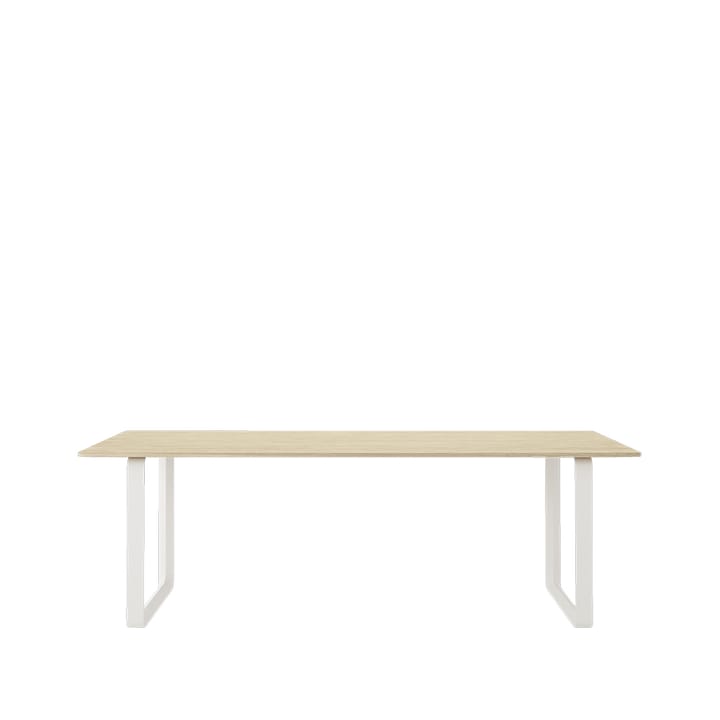 70/70 spisebord 225x90 cm - Solid oak/White - Muuto