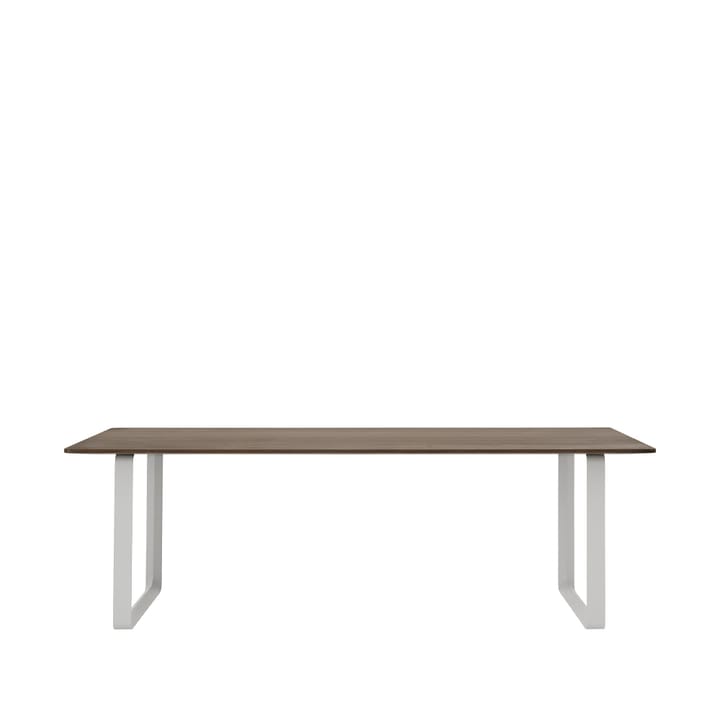 70/70 spisebord 225x90 cm - Solid Smoked Oak/Grey - Muuto