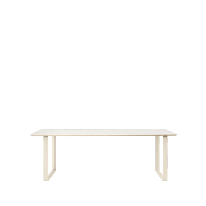 70/70 spisebord 225x90 cm - White laminate/Plywood/Sand - Muuto