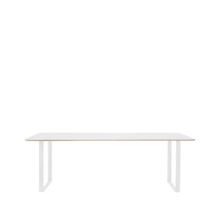 70/70 spisebord 225x90 cm - White laminate/Plywood/White - Muuto