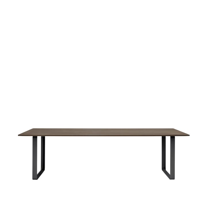 70/70 spisebord 255x108 cm - Solid Smoked Oak/Black - Muuto