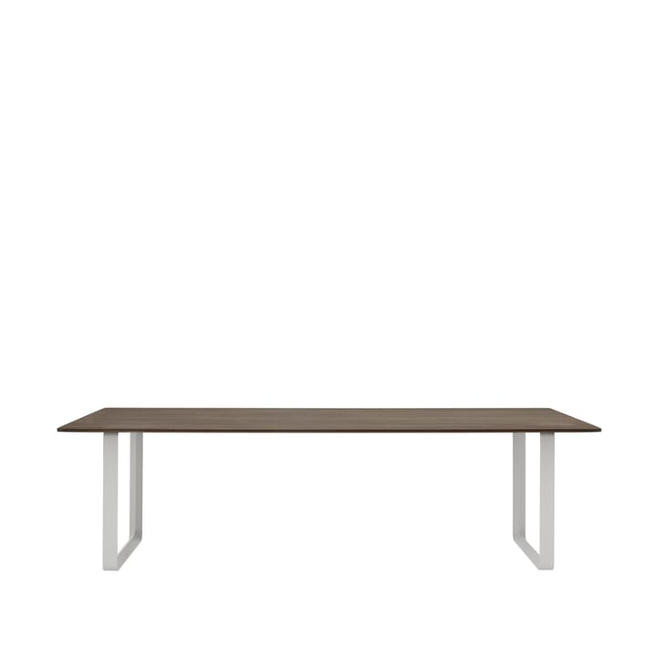 70/70 spisebord 255x108 cm - Solid Smoked Oak/Grey - Muuto