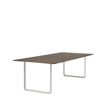 70/70 spisebord 255x108 cm - Solid Smoked Oak/Grey - Muuto