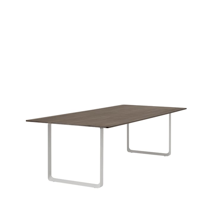 70/70 spisebord 255x108 cm - Solid Smoked Oak/Grey - Muuto